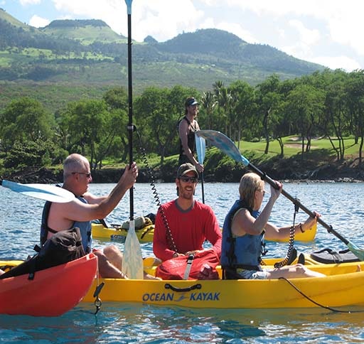 Taking a break Makena Maui Kayakers-min