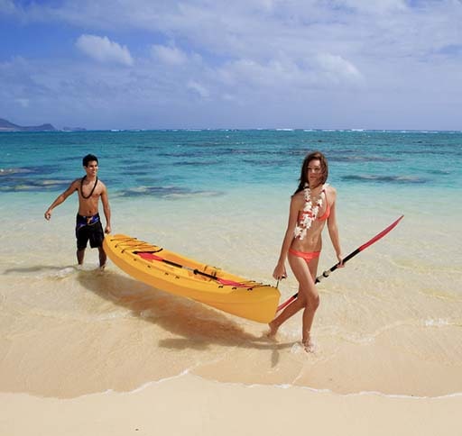 kayaking with boy and girl-min